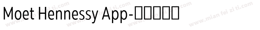 Moet Hennessy App字体转换
